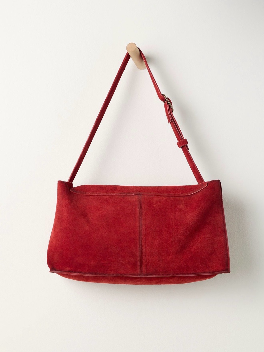 Free People Lotte Suede Messenger Bag, NWT - Picture 2 of 10